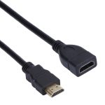 30 cm High Speed ​​HDMI 19-poliges Stecker-zu-HDMI 19-poliges weibliches Adapterkabel