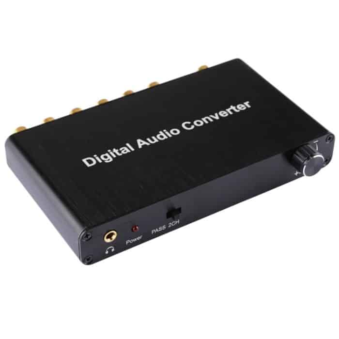 2CH Digital Audio Decoder Konverter mit optischem Toslink SPDIF Koaxial für Heimkino / PS4 / PS3 / XBOX360, Support Volume Control, AC-3, DTS – Bild 2