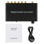 2CH Digital Audio Decoder Konverter mit optischem Toslink SPDIF Koaxial für Heimkino / PS4 / PS3 / XBOX360, Support Volume Control, AC-3, DTS – Bild 4