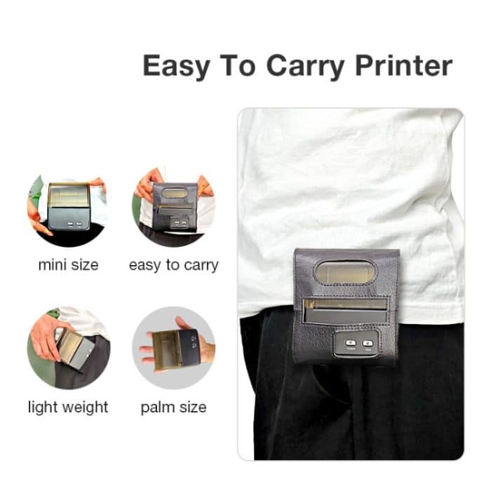 QS-8001 Tragbarer 80-mm-Bluetooth-POS-Beleg-Thermodrucker, QS-8001 – Bild 8