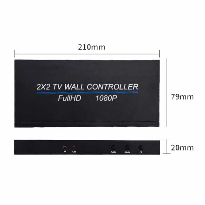 BT14 2X2 HDMI TV Wandcontroller Mehrbild-Spleißprozessor – Bild 6