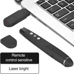 2,4 GHz Wireless Laser PowerPoint-Seite Drehstift Multimedia Wireless Presentation Projektionsstift mit USB-Empfänger, Fernbedienung Entfernung: 30 m – Bild 4