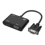 Onten 5138HV 1080P VGA auf HDMI + VGA Adapter mit Audio