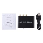 192KHz ARC Audio Extractor HDMI ARC zu SPDIF + Koaxial + L / R Konverter Audio Rückkanaladapter – Bild 6