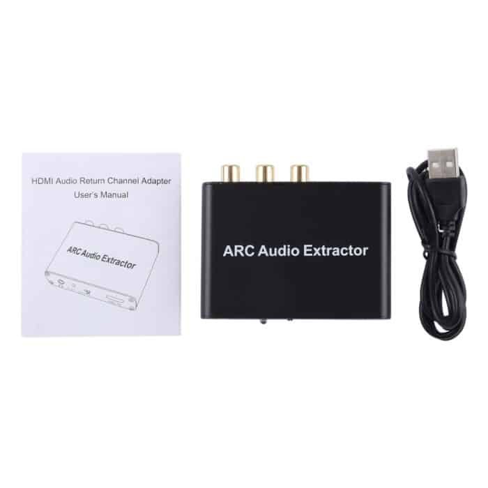 192KHz ARC Audio Extractor HDMI ARC zu SPDIF + Koaxial + L / R Konverter Audio Rückkanaladapter – Bild 6