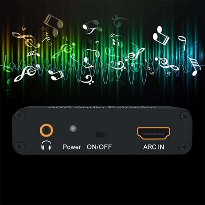 192KHz ARC Audio Extractor HDMI ARC zu SPDIF + Koaxial + L / R Konverter Audio Rückkanaladapter – Bild 10