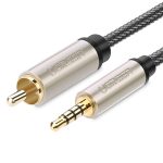 UGREEN 3,5 mm auf RCA-Audiokabel Xiaomi Mi 1/2 TV Digitales SPDIF-Kabel, Länge: 1 m, Length: 1m