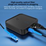 Dreifachstahldraht langer Bereich im Freien Glasfaser-Drop-Kabel-Patch-Jumper mit SC-Stecker, Kabellänge: 300m – Bild 4