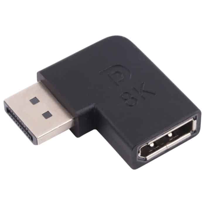 PC1630.jpg 8k DisplayPort-Stecker zum DisplayPort-weiblichen Ellenbogenadapter – Bild 1