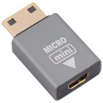 Micro-HDMI-weibliches an-Mini-HDMI-Stecker-Adapter