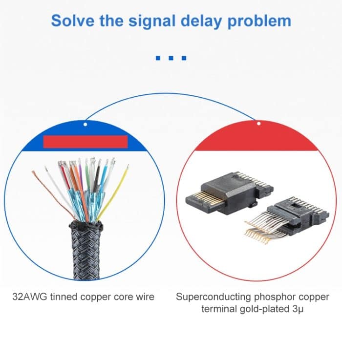 Od6.5mm Mini DP männlich an weibliches DisplayPort-Kabel – Bild 5