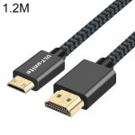 ULT-unite vergoldetes Kopf-HDMI-2.0-Stecker auf Mini-HDMI-Stecker, geflochtenes Nylonkabel, Kabellänge: 1,2 m, 1.2m