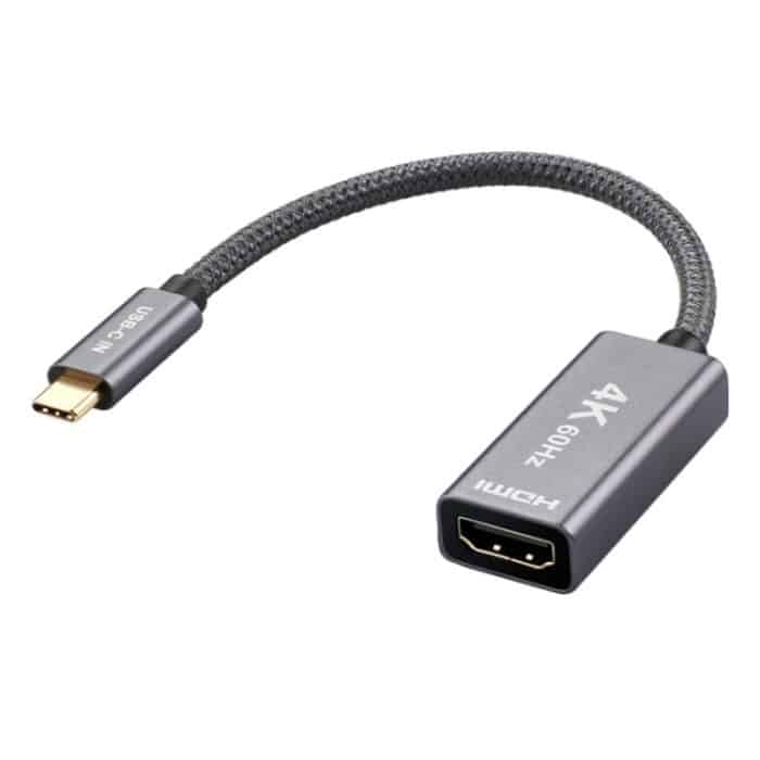 PC1696.jpg 4K 60Hz USB-C / Typ-C-Stecker an HDMI-weibliches Adapterkabel – Bild 1