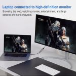 4K 60Hz USB-C / Typ-C-Stecker an HDMI-weibliches Adapterkabel – Bild 5