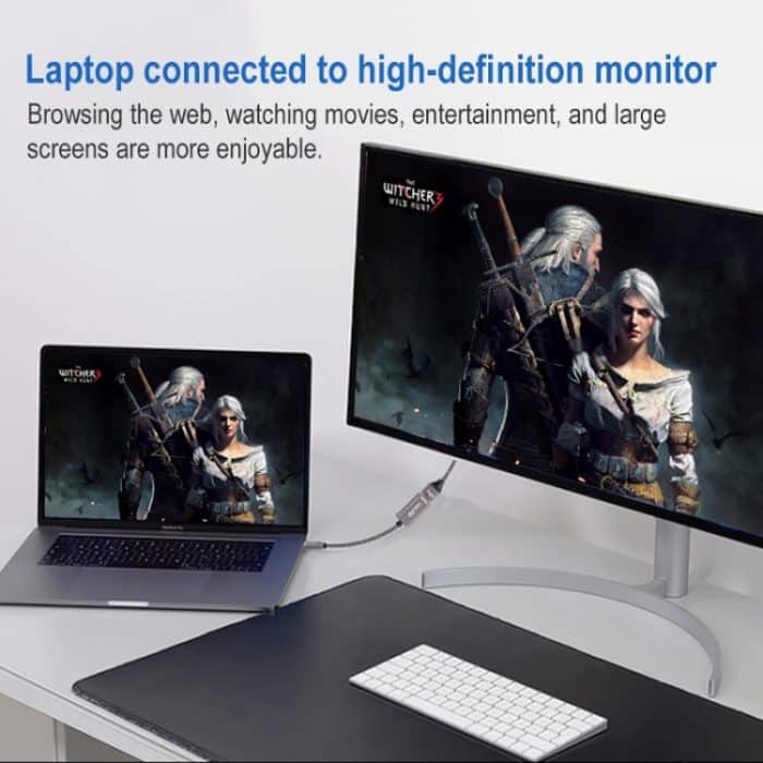 4K 60Hz USB-C / Typ-C-Stecker an HDMI-weibliches Adapterkabel – Bild 5