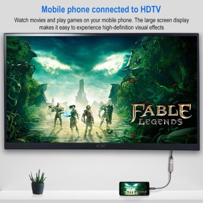 4K 60Hz USB-C / Typ-C-Stecker an HDMI-weibliches Adapterkabel – Bild 6