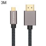ULT-unite vergoldetes Kopf-HDMI-Stecker auf Micro-HDMI-Stecker, geflochtenes Nylonkabel, Kabellänge: 3 m, 3m