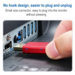 4K 60Hz DisplayPort 1.2-Stecker auf DisplayPort 1.2-Stecker, flaches Adapterkabel mit Aluminiumgehäuse, Kabellänge: 2 m, 2m – Bild 6