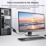 HDCO-VGAM2 1080P-VGA-Stecker auf HDMI-Innenrichter mit 3,5-mm-Audiokabel – Bild 5