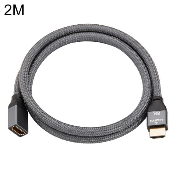 PC1809.jpg HDMI 8K 60Hz männlich zu weiblicher Kabelunterstützung 3D-Video, Kabellänge: 2m – Bild 1