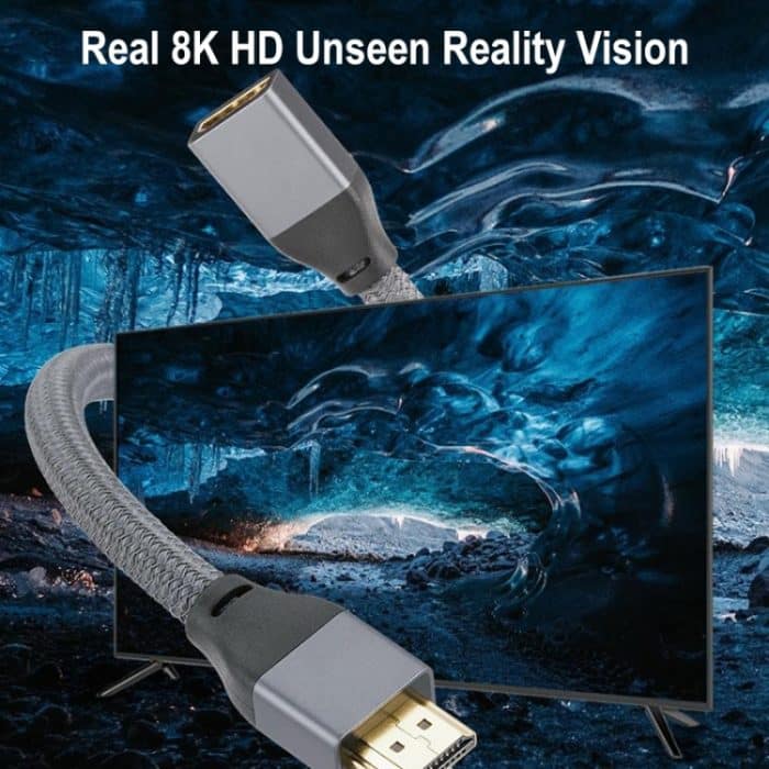 HDMI 8K 60Hz männlich zu weiblicher Kabelunterstützung 3D-Video, Kabellänge: 2m – Bild 5
