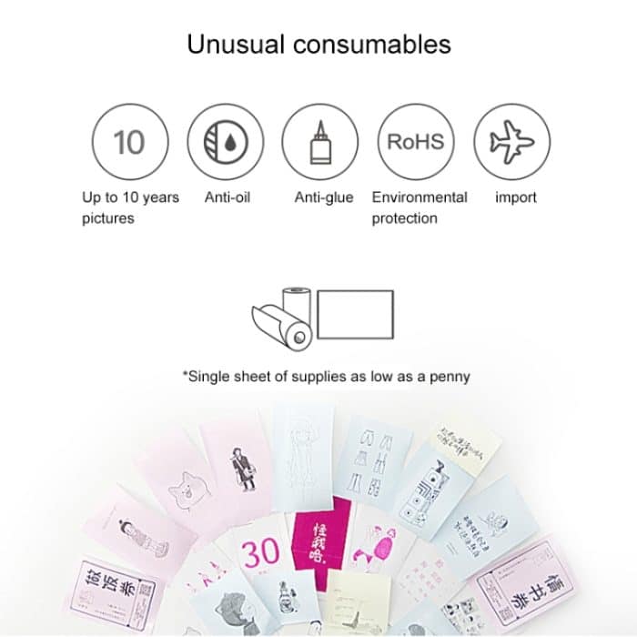 PAPERANG P2 Tragbarer Bluetooth-Drucker Thermofoto-Telefon Drahtloser Verbindungsdrucker – Bild 14
