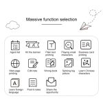 PAPERANG P2 Tragbarer Bluetooth-Drucker Thermofoto-Telefon Drahtloser Verbindungsdrucker – Bild 15