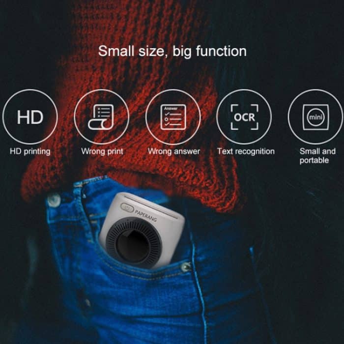 PAPERANG P2 Tragbarer Bluetooth-Drucker Thermofoto-Telefon Drahtloser Verbindungsdrucker – Bild 16