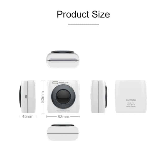 PAPERANG P2 Tragbarer Bluetooth-Drucker Thermofoto-Telefon Drahtloser Verbindungsdrucker – Bild 6