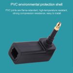 EMK 90 Grad männlich zu weiblich Conversion Leiter Optical Fiber Adapter Audio-Adapter – Bild 5