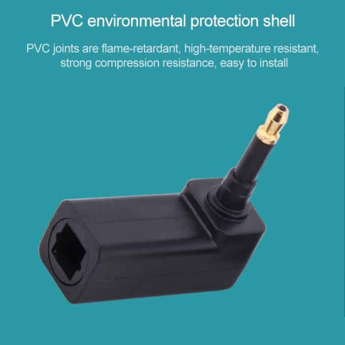 EMK 90 Grad männlich zu weiblich Conversion Leiter Optical Fiber Adapter Audio-Adapter – Bild 5