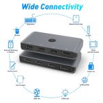 Rocketek HC406 USB3.0 KVM-Switch Vier-in-vier-Out-Sharing-Konverter – Bild 4