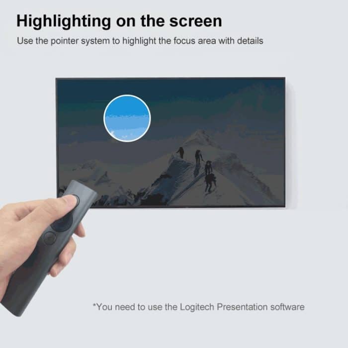 Logitech Spotlight 2,4 GHz USB Wireless Presenter PPT Fernbedienung Flip Pen, Spotlight (Grey), Spotlight (Gold) – Bild 4