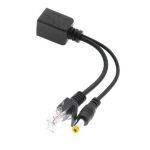 RJ45-POE-Injektor- und Splitterkabel mit 2,1 x 5,5 mm DC-Stecker, 2.1x 5.5mm Male – Bild 6