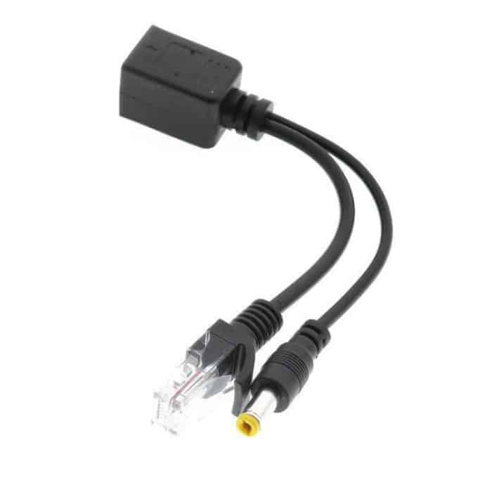 RJ45-POE-Injektor- und Splitterkabel mit 2,1 x 5,5 mm DC-Stecker, 2.1x 5.5mm Male – Bild 6