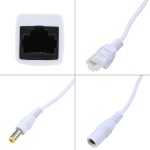 2-in-1-RJ45-POE-Injektor- und Splitterkabel-Set mit 2,1 x 5,5 mm DC-Buchse und -Stecker, 2.1x 5.5mm Female – Bild 2