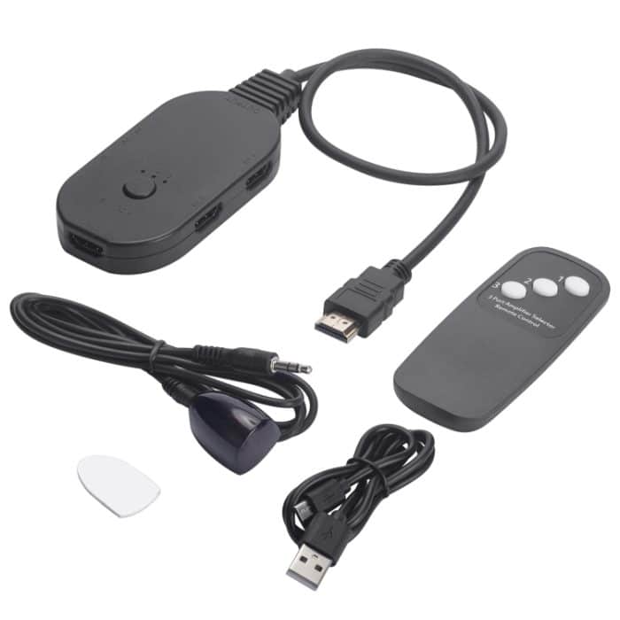 OZQ2-3 4K HDMI 2.0 3 In 1 Out Video Switcher – Bild 3