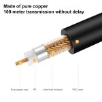 BNC-Stecker auf RCA-Buchse Verbindungskabel Kupfer HD-Video-Koaxialkabel Überwachungskabel, Länge: 0,35 m – Bild 3