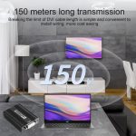 Measy DVI1815 DVI Extender Sender- und Empfängerkonverter, POE-Einzelstromversorgung, Übertragungsentfernung: 150 m, DVI1815 – Bild 7