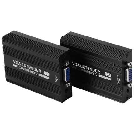 Measy VGA1815 VGA Extender Sender- und Empfängerkonverter, POE-Einzelstromversorgung, Übertragungsentfernung: 150 m, VGA1815