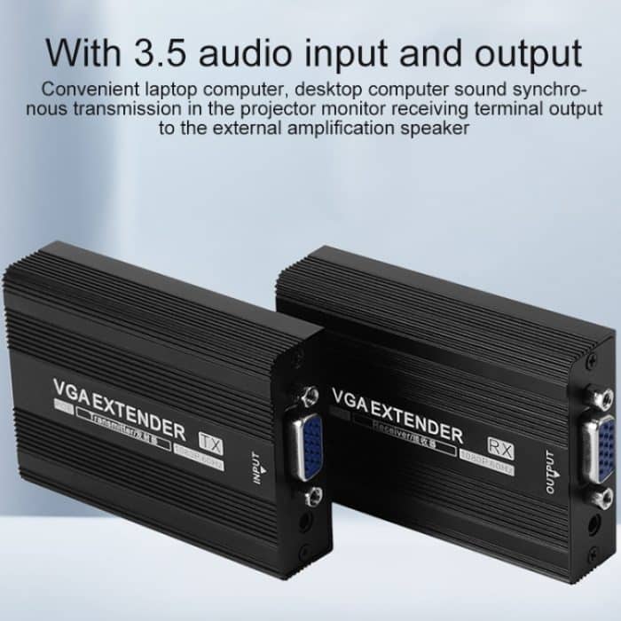 Measy VGA1815 VGA Extender Sender- und Empfängerkonverter, POE-Einzelstromversorgung, Übertragungsentfernung: 150 m, VGA1815 – Bild 6