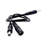 DC-Stecker auf DC-Stecker + DC-Buchse, Stromanschlusskabel, Länge: 0,3 m