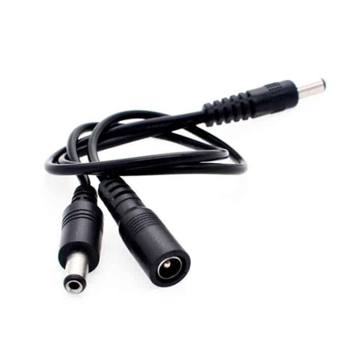 PC2428.jpg DC-Stecker auf DC-Stecker + DC-Buchse, Stromanschlusskabel, Länge: 0,3 m – Bild 1