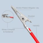 USB-A-Buchse auf 2 x Krokodilklemme Stromanschluss-Verlängerungskabel, Länge: 0,5 m – Bild 5