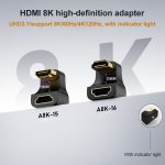 A8K-15 8K-HDMI-Stecker auf HDMI-Buchse, U-Bogen-Adapter – Bild 3