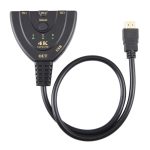 3 x 1 4K 30 Hz HDMI-Umschalter mit Pigtail-HDMI-Kabel, unterstützt externe Stromversorgung – Bild 2
