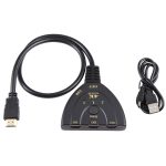 3 x 1 4K 30 Hz HDMI-Umschalter mit Pigtail-HDMI-Kabel, unterstützt externe Stromversorgung – Bild 3