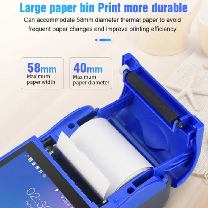 POS-6000 58 mm PDA Handheld 5,5 Zoll Barcode zweidimensionaler Code Android 4G Smart Scan Code Registrierkasse Thermodruckmaschine, 1 GB + 8 GB – Bild 11