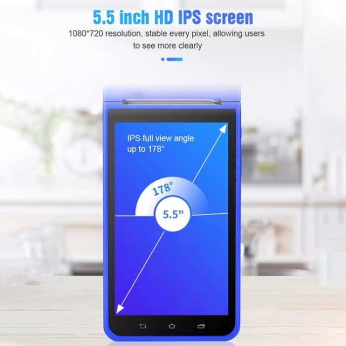 POS-6000 58 mm PDA Handheld 5,5 Zoll Barcode zweidimensionaler Code Android 4G Smart Scan Code Registrierkasse Thermodruckmaschine, 1 GB + 8 GB – Bild 5