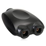 QHG03 SPDIF-Schalter/Splitter mit quadratischer Öffnung, 1 Eingang und 2 Ausgängen, mit IR-Fernbedienung